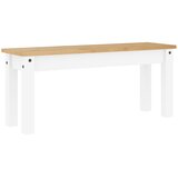  Blagovaonska klupa PANAMA bijeli 105x30x45 cm masivne borovine | Eponuda.ba