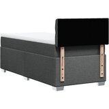  Krevet s oprugama i madracem tamnosivi 100 x 200 cm od tkanine | shoptok.hr