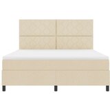 vidaXL Box Spring postelja s vzmetnico Bež Super King Tkanina, (22081005) | Shoptok.si
