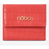 Kesi Nobo Women's Small Animal Pattern Natural Leather Wallet Red Cene