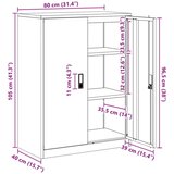  Omarica za shranjevanje Roza 80 x 40 x 105 cm Jeklo, (5000152757) | Shoptok.si