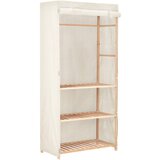 vidaXL Garderobna omara za oblačila 3-nadstropna 79x40x170 cm | Shoptok.si