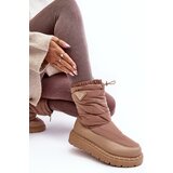 Boto Women's snow boots on thick sole in dark beige Lureta | Shoptok.si