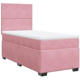  Box spring krevet s madracem ružičasti 90x190 cm baršunasti | shoptok.hr
