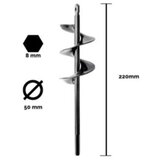 Einhell By KWB burgija za zemlju 5x22cm 49761415-ZA BUŠILICU-ODVIJAČ | ePonuda.com