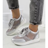 Gemre Silver sneakers with mesh Ilkay | Shoptok.si