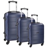 Empire porto kofer set 3 komada abs tamno plava ( 100097 ) Cene