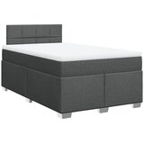 vidaXL Krevet box spring s madracem tamnosivi 120 x 190 cm tkanina | shoptok.hr