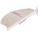  Prostirke za stepenice 10 kom 65x24x4 cm taupe poluokrugle velike | shoptok.hr