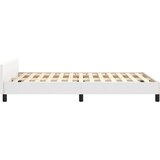  Okvir kreveta s uzglavljem bijeli 120 x 190 cm od umjetne kože | shoptok.hr