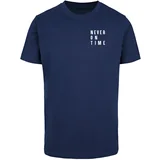 Mister Tee Men's T-shirt Never On Time light navy