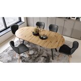  Rasklopivi trpezarijski sto ARTUR hrast artisan/crna | Eponuda.com