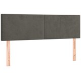  s oprugama i madracem tamnosivi 140x190 cm baršunasti | shoptok.hr