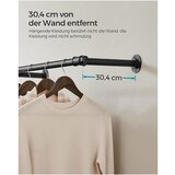 Songmics Stenski obešalnik za oblačila črn | Shoptok.si