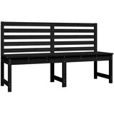  Vrtna klupa crna 157,5 cm od masivne borovine | Eponuda.com