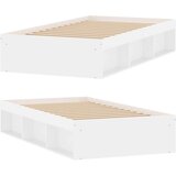 vidaXL Posteljni okvir bel 90x190 cm | Shoptok.si