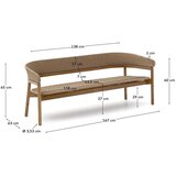 Kave Home Bež/u prirodnoj boji vrtna sofa od masivnog bagrema Arinella – | shoptok.hr