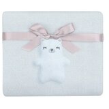Kikka Boo Pleteno baby ćebence 75x100 Bear with Me Blue KKB11051 Cene