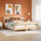 vidaXL Knjižna postelja brez vzmetnice 180x200 cm trdna borovina | Shoptok.si