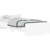  The Living Store Posteljni okvir bel 100x200 cm inženirski les - Posteljni Okvir, (21502777) | Shoptok.si