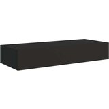 vidaXL Zidna polica s ladicom crna 60 x 23,5 x 10 cm MDF | shoptok.hr