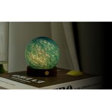 Gingko LED namizna svetilka v temni naravni barvi s steklenim senčilom (višina 9 cm) Galaxy Breeze – | Shoptok.si