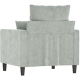  Fotelj svetlo siv 60 cm žamet | Shoptok.si