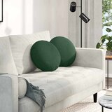  Jastučići za sjedenje 2 pcs Tamnozelena Ø 40 cm Kordura tekstil | shoptok.hr