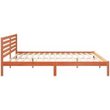  Krevetna konstrukcija s uzglavljem Vosak smeđa 200 x 220 cm | shoptok.hr