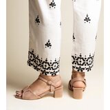 Gemre Dark beige low block heel sandals Frederica | shoptok.hr