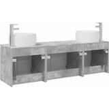  Set ormarića za kupaonicu 3 kom. Betonska siva 49,5 x 44,5 x 66 cm | Shoptok.si