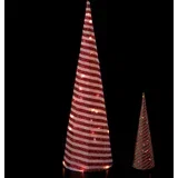 Novoletna smrečica 18xh60cm / 30 led lučk / na baterije / več barv / železo, (20840639)