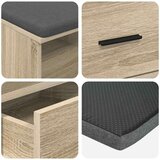  Haldna klop z blazino s predalom Sonoma hrast 80 x 38 x 46 cm, (5000155663) | Shoptok.si