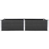  Visoka greda 250x50x91 cm WPC siva, (20693299) | Shoptok.si