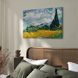  Slika - Vincent Van Gogh – Wheat Field with Cypresses 120x80 Premium Print | shoptok.hr