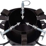 vidaXL Stojalo za novoletno jelko antično bakreno 29x29x15,5 cm | Shoptok.si