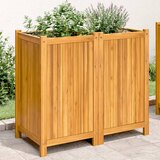 Maison Chic Vrtno cvetlično korito - Cvetlični Lonec s podlogo 84x42x75 cm trden akacijev les, (21790243) | Shoptok.si