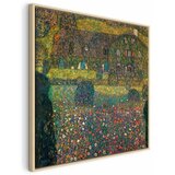  Slika - Gustav Klimt – Country House on the Attersee Lake 40x40 U prirodnom drvenom okviru | shoptok.hr