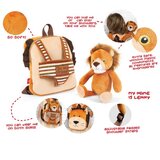  RUKSAK MINI OBOSTRANI S ODVOJIVIM PLIŠANCEM LENNY LION PERLETTI 13075 | shoptok.hr