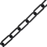 Lanac za upozorenje crni 30 m Ø 8 mm plastični | shoptok.hr