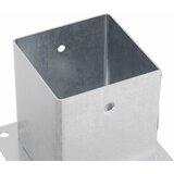  Postolja za stupove kvadratna 12 kom 121x121 mm pocinčani čelik | shoptok.hr