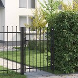  Vrata za ogradu BOXTEL jedna vrata s šiljcima na vrhu čelik 1x1,2 m crna Cijene