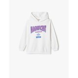 Koton Hooded Sweatshirt Sharding Long Sleeve Crew Neck Printed | shoptok.hr