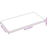  Zidna uzglavlja 12 pcs 60 x 30 cm Crna tkanina | shoptok.hr
