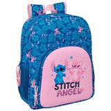 Disney Stitch Školski ruksak Disney Angel i Stitch 38 cm prilagodljiv za kolica u