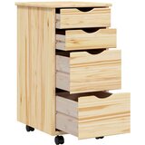 Kolica s radnom površinom MOSS Prozirni lak 34 x 39 x 65 5 cm - Smeđa | shoptok.hr