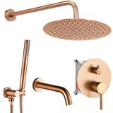 Rea Set za skrito kopalno kad in prho Lungo Copper Brush + BOX | Shoptok.si