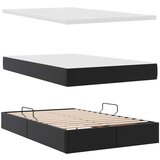  Postelja s shranjevanjem Črna 120 x 190 cm Umjetno usnje, (5000101204) | Shoptok.si