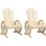  Vrtne stolice Adirondack 2 kom od masivne jelovine | shoptok.hr