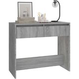 vidaXL Klubska mizica siva sonoma 89x41x76,5 cm iverna plošča | Shoptok.si